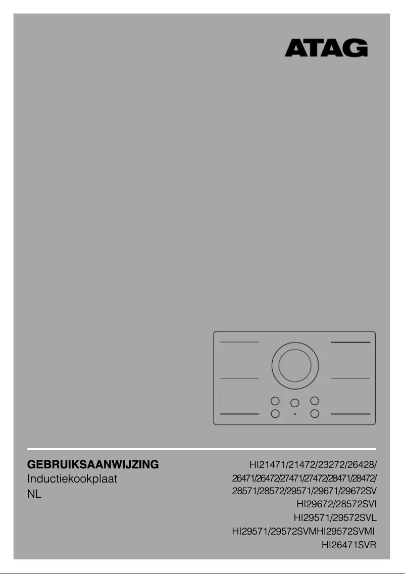 Page n°1 - Manuel utilisateur Atag HI27472SV