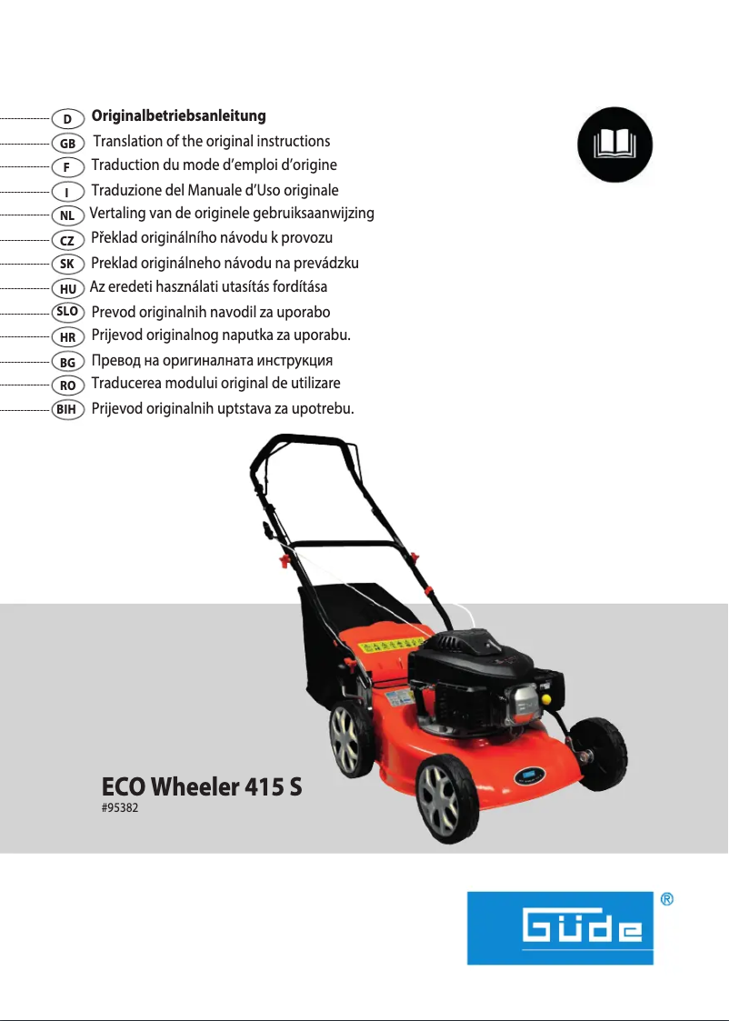 Page 1 de la notice Manuel utilisateur Güde Eco Wheeler 415 S