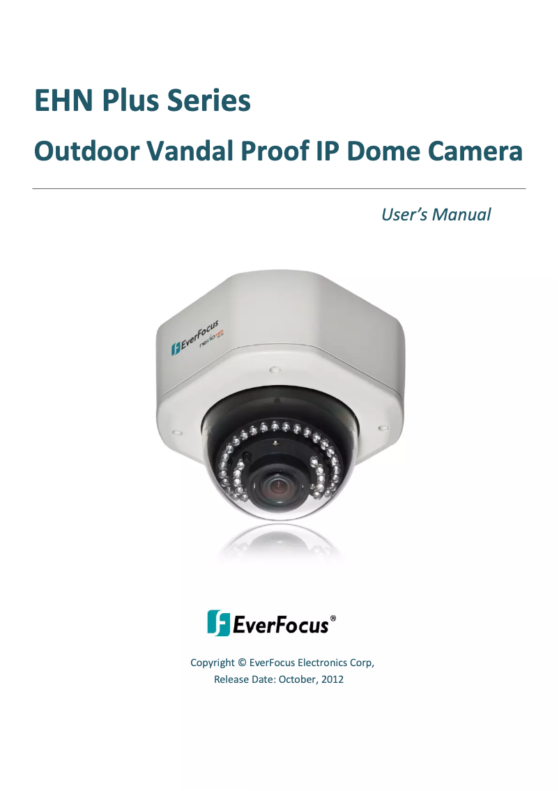 Page n°1 - Manuel utilisateur EverFocus EHN3260
