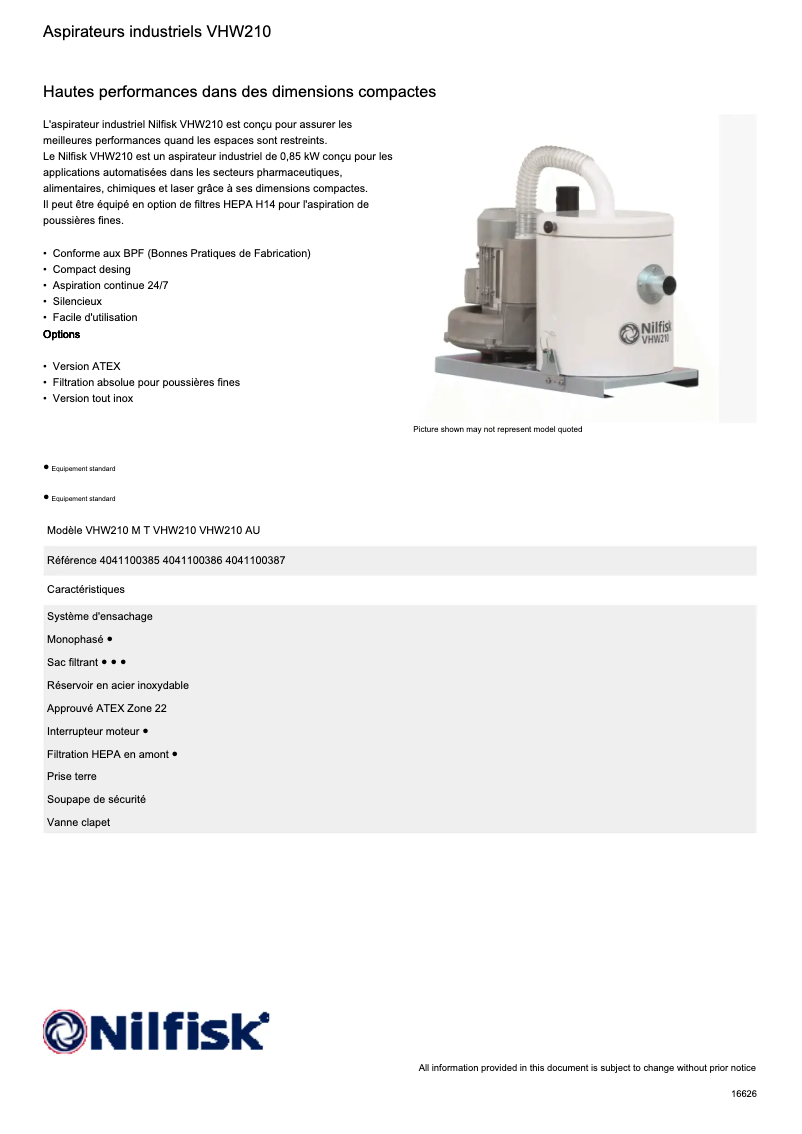 Imagen de la primera página del manual del dispositivo VHW210