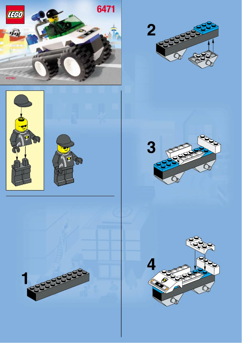 Page 1 de la notice Manuel utilisateur Lego 4WD Patrol Car