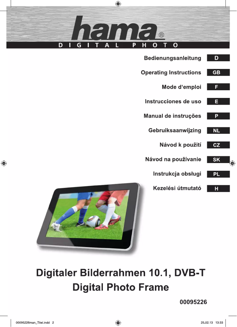 Page 1 de la notice Manuel utilisateur Hama 00095226
