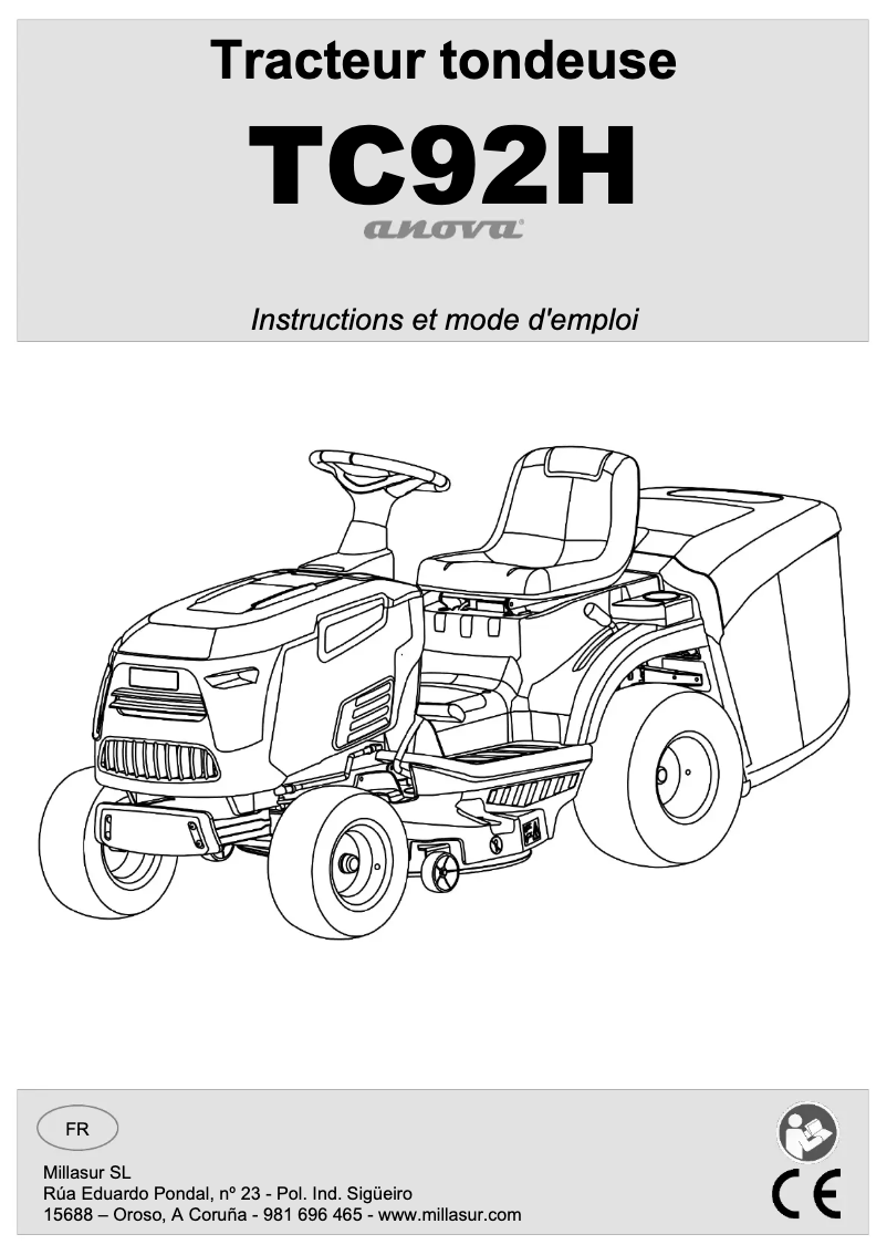 Image de la première page du manuel de l'appareil TC92H