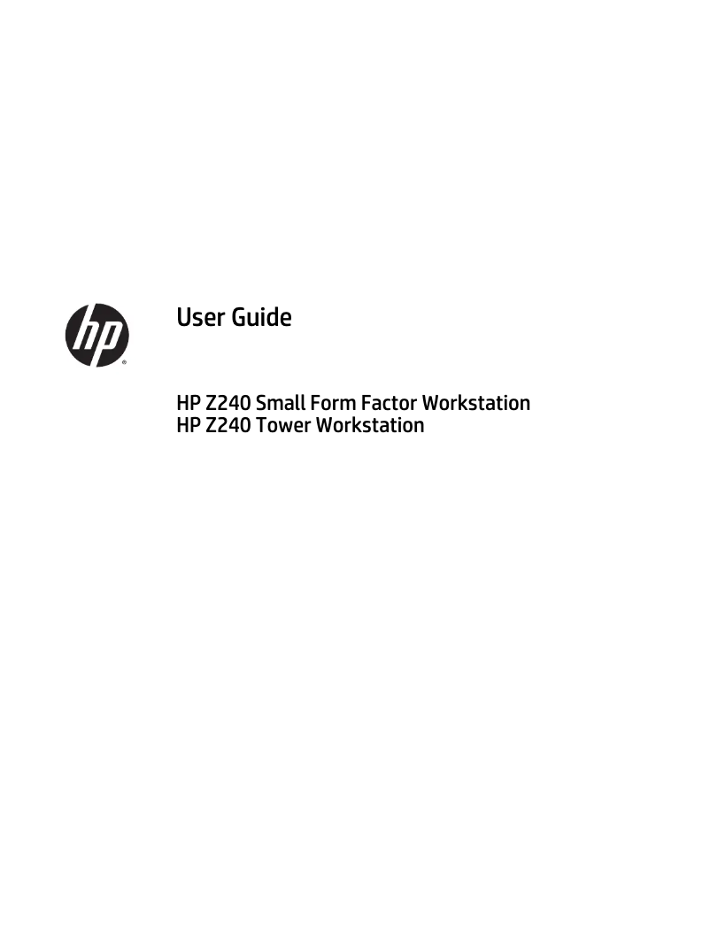 Image de la première page du manuel de l'appareil Z240 TWR