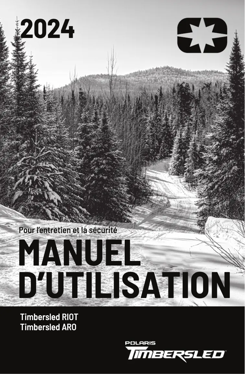 Page 1 de la notice Manuel utilisateur Timbersled ARO 3 S Pro (2024)