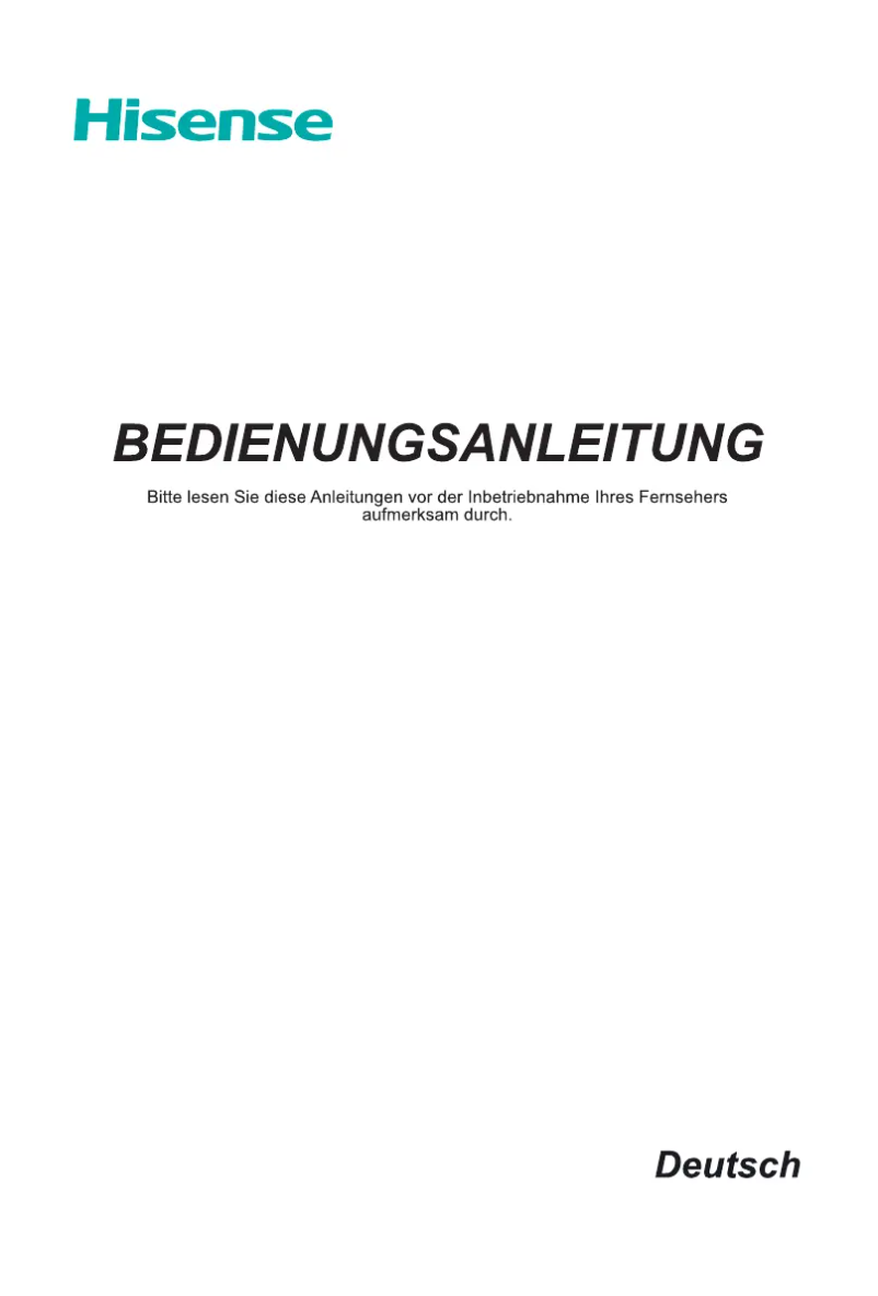 Page 1 de la notice Manuel utilisateur Hisense H65NEC5655