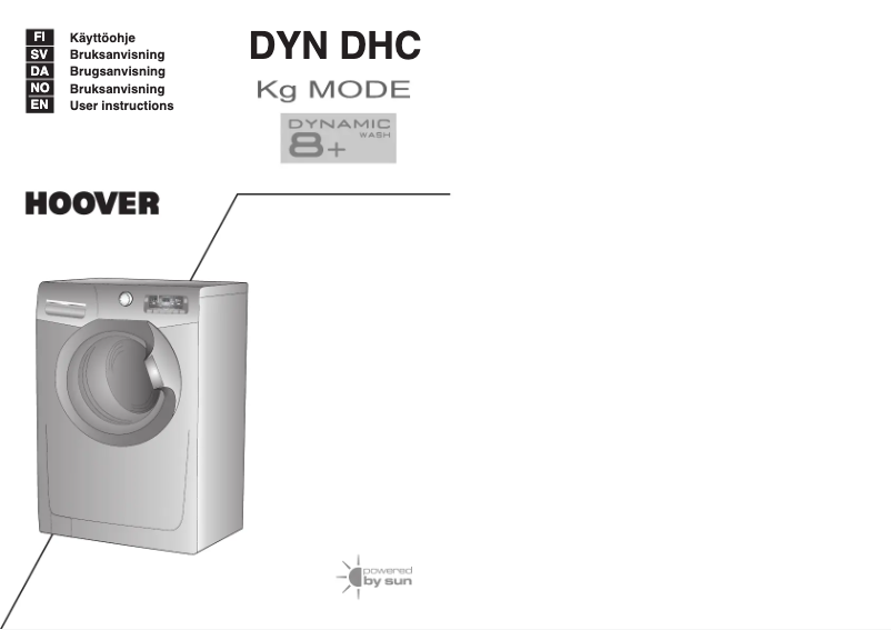 Page 1 de la notice Manuel utilisateur Hoover DYN 8144DHC-16S