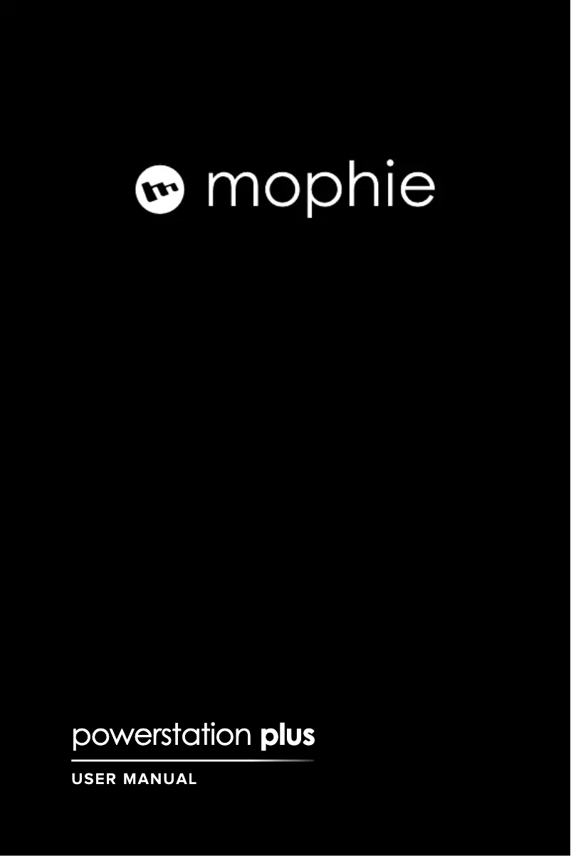 Page 1 de la notice Manuel utilisateur Mophie powerstation plus 2X