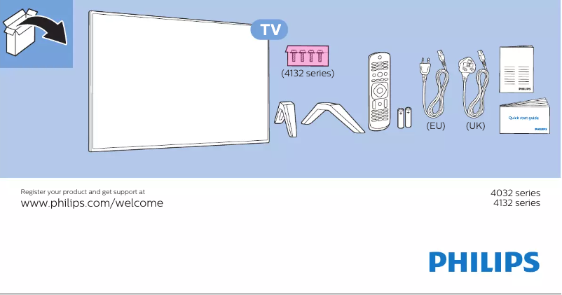 Image de la première page du manuel de l'appareil 32PHT4132