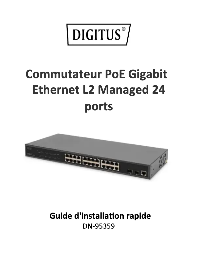 Page n°1 - Manuel utilisateur Digitus DN-95359
