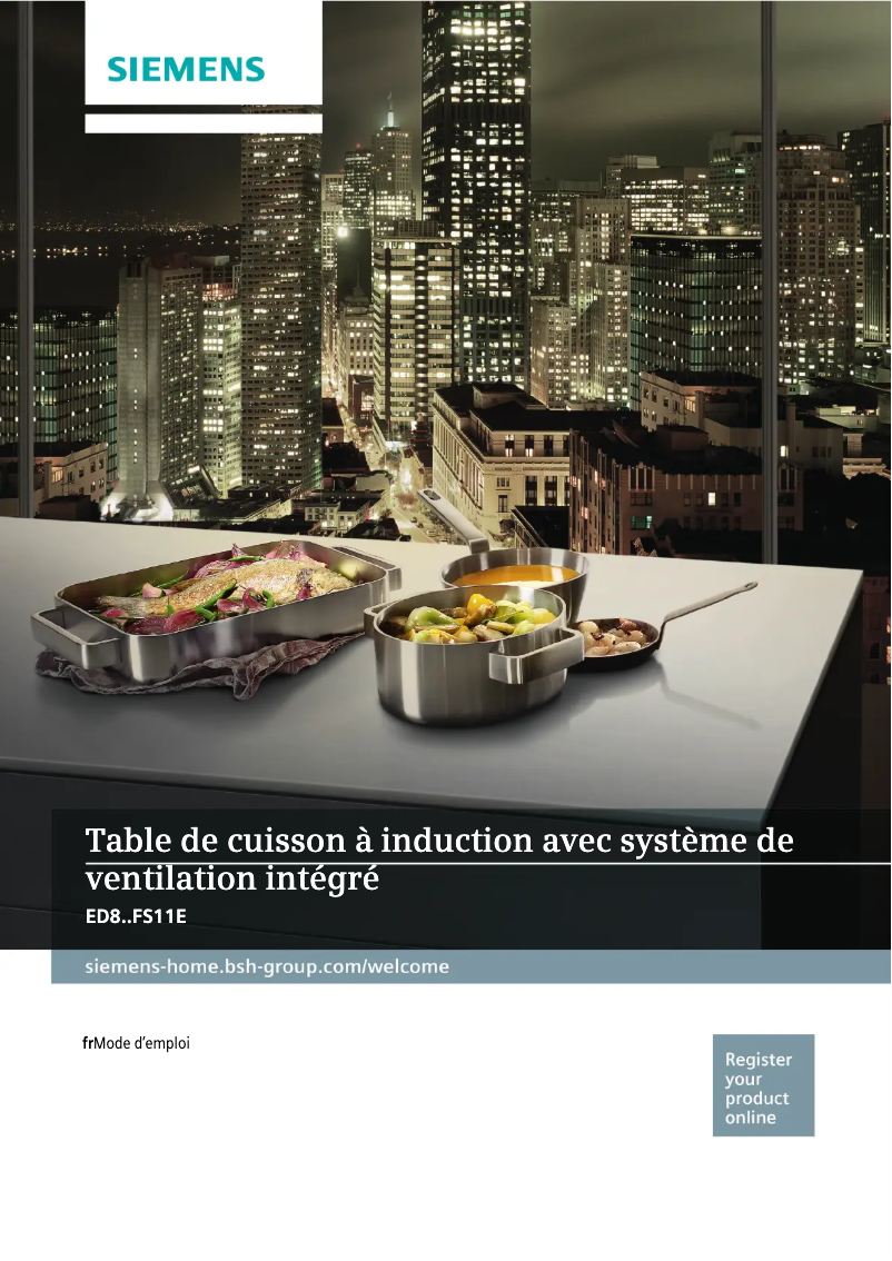 Page 1 de la notice Manuel utilisateur Siemens ED851FS11E