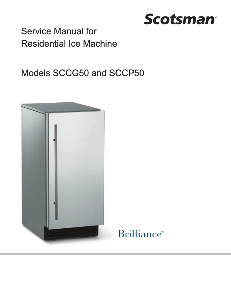 Image de la première page du manuel de l'appareil SCCP50MB-1SU