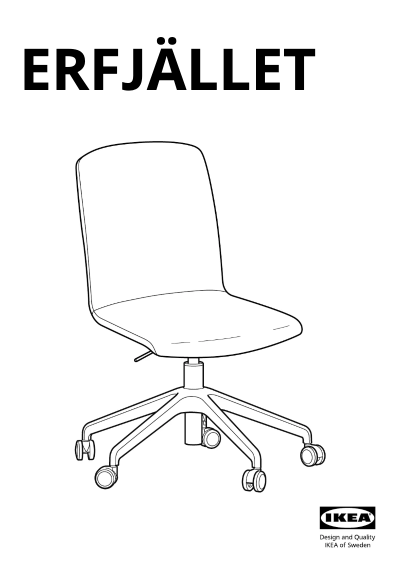 Image de la première page du manuel de l'appareil ERFJÄLLET 705.879.50