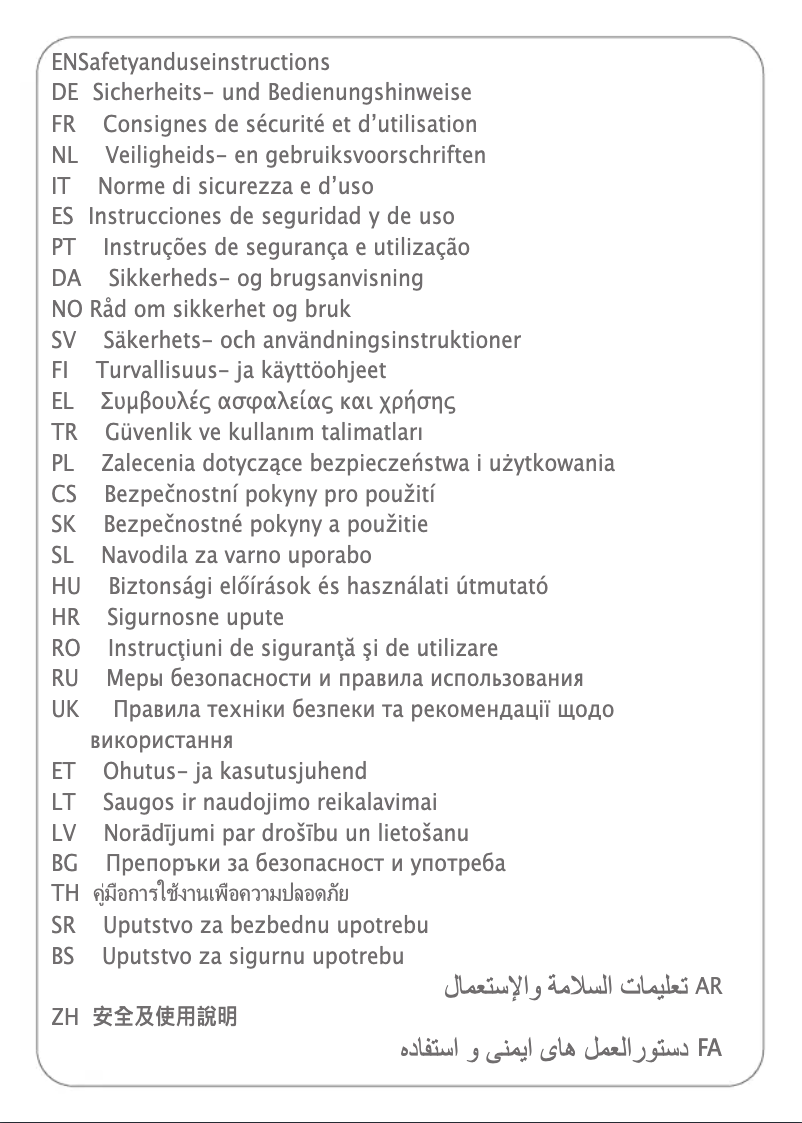 Page 1 de la notice Instructions de sécurité Tefal GV6340