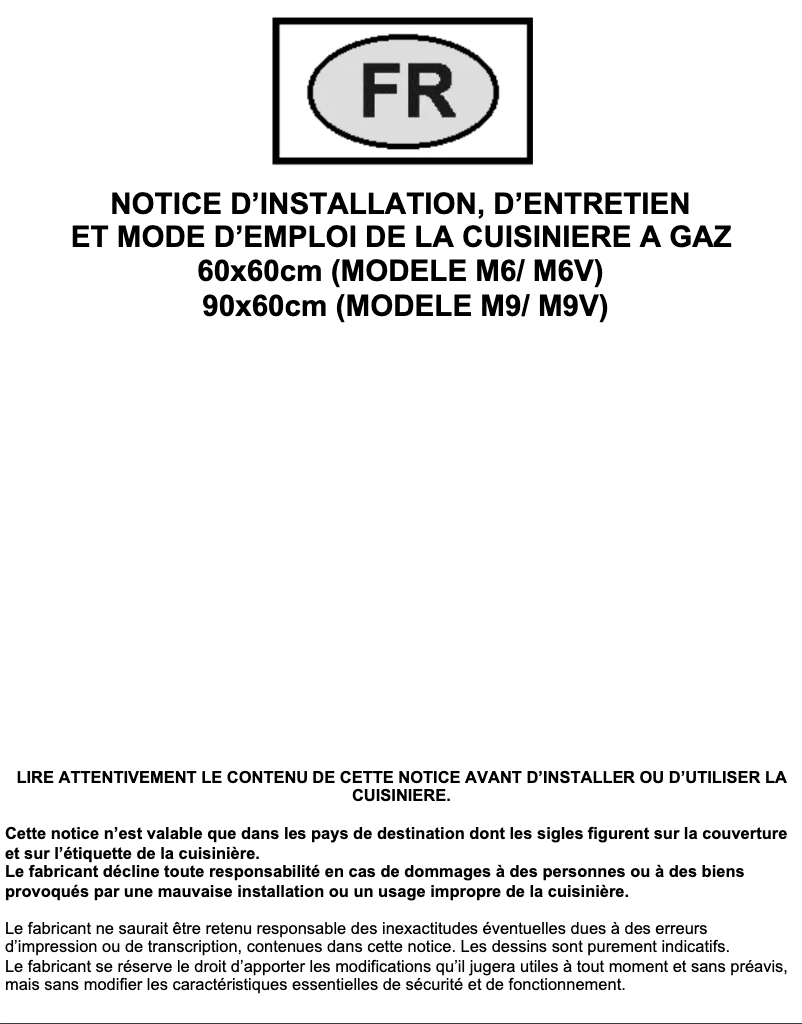 Page 1 de la notice Manuel utilisateur Bluesky BCP 90IX