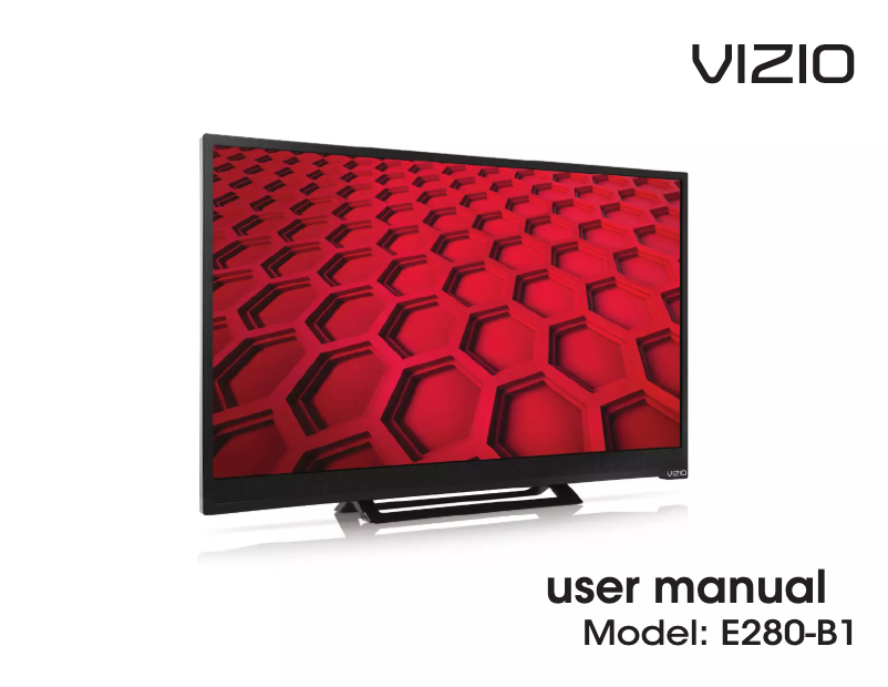 Page 1 de la notice Manuel utilisateur VIZIO E280-B1