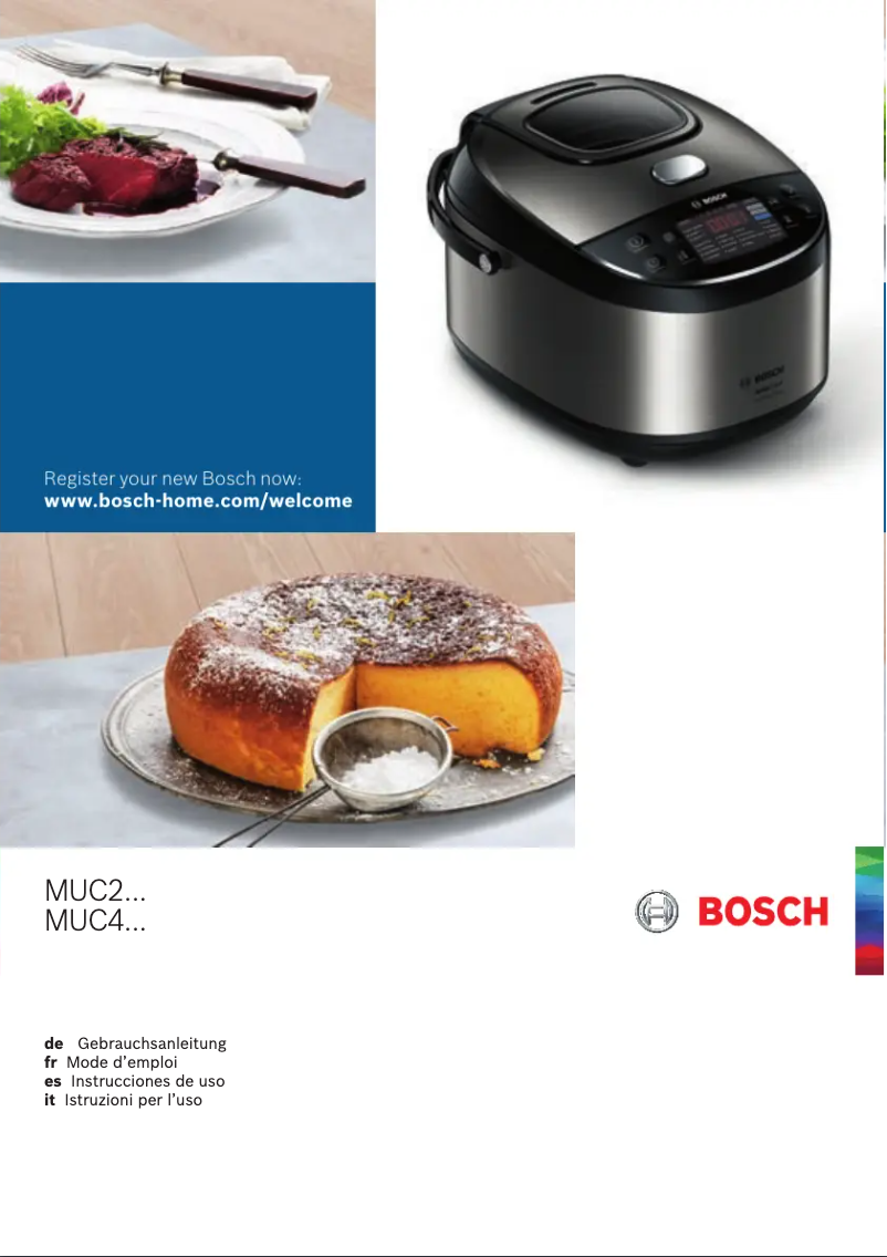 Página 1 del manual Manual de usuario Bosch MUC28B64