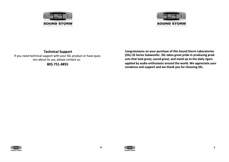 Image de la première page du manuel de l'appareil SS8