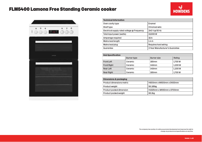 Image de la première page du manuel de l'appareil FLM5400