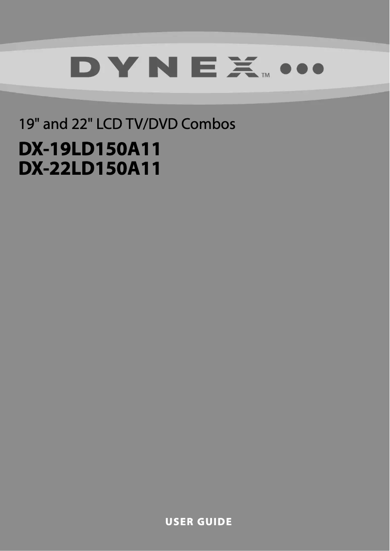 Page 1 de la notice Manuel utilisateur Dynex DX-19L150A11