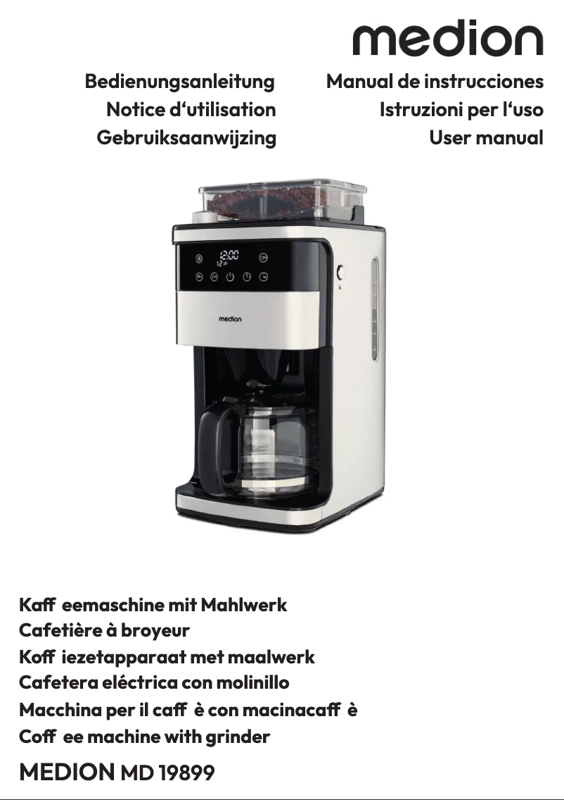 Page 1 de la notice Manuel utilisateur Medion MD 19899