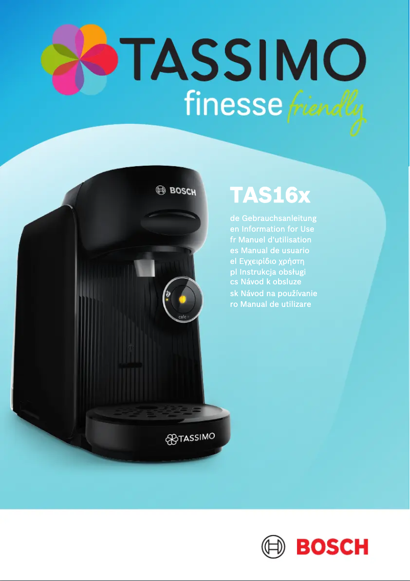 Image de la première page du manuel de l'appareil Tassimo Happy TAS164E