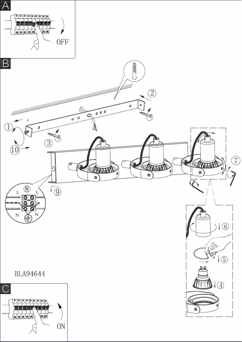 Page n°1 - Manuel utilisateur Eglo Novorio 1