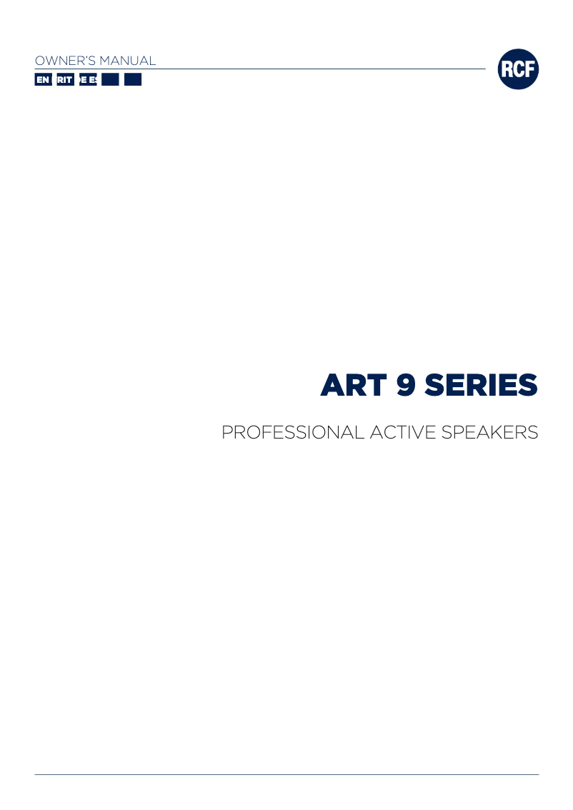 Image de la première page du manuel de l'appareil ART 912-A