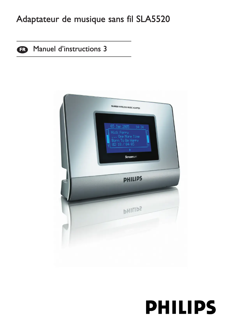 Page 1 de la notice Manuel utilisateur Philips SLA5520