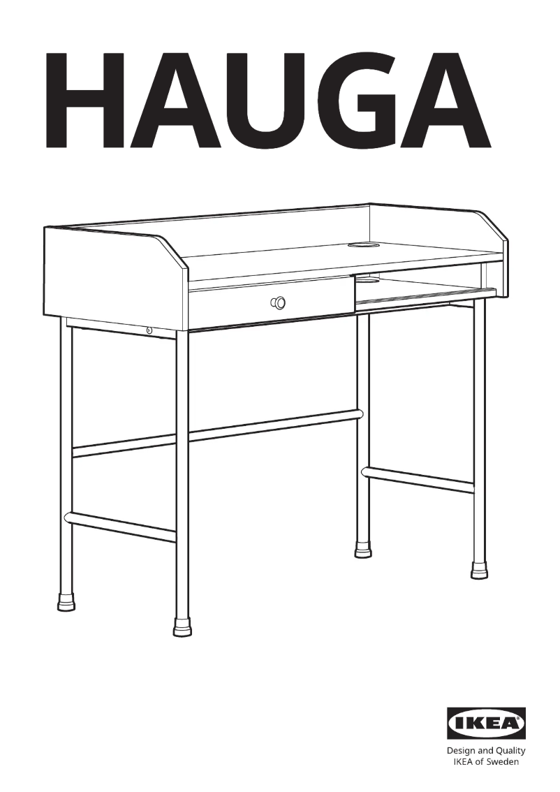 Page 1 de la notice Manuel utilisateur Ikea HAUGA 705.485.34