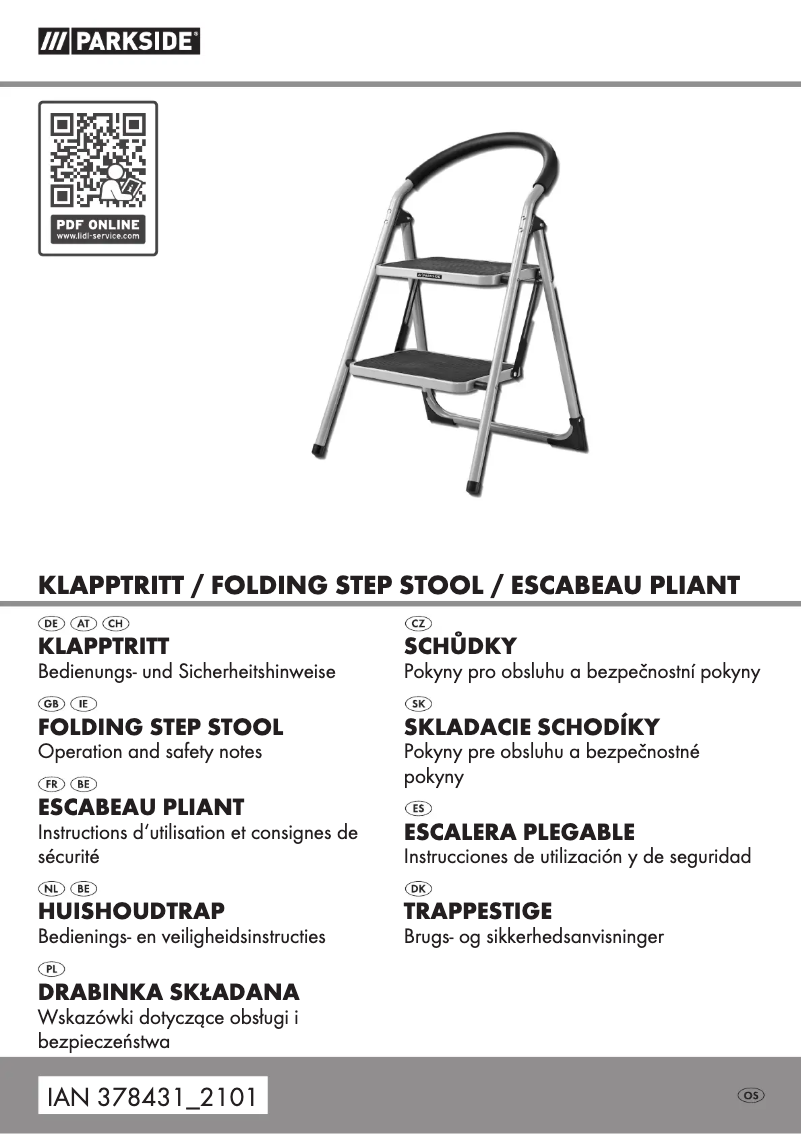 Page 1 de la notice Manuel utilisateur Parkside HG06285