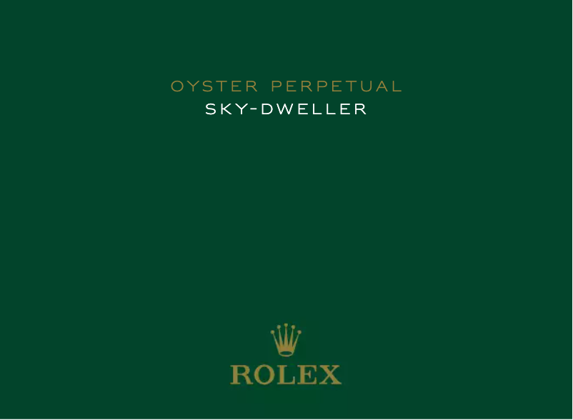 Image de la première page du manuel de l'appareil Sea-Dweller