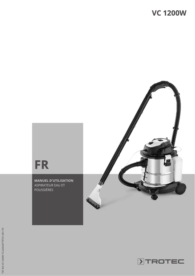 Página 1 del manual Manual de usuario Trotec VC 1200W