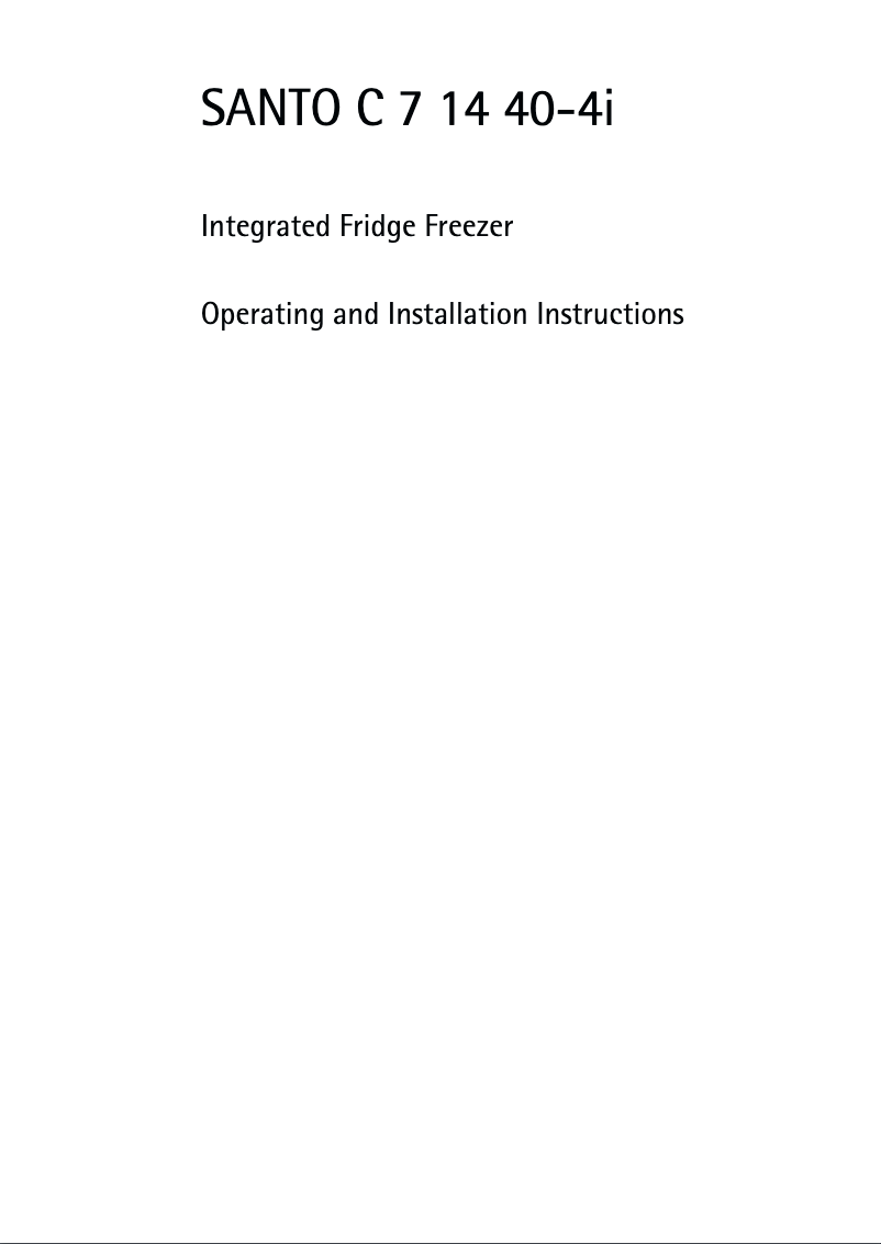 Page 1 de la notice Manuel utilisateur AEG SC71440-4i