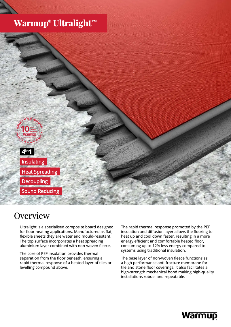 First page image of the manual for Ultralight