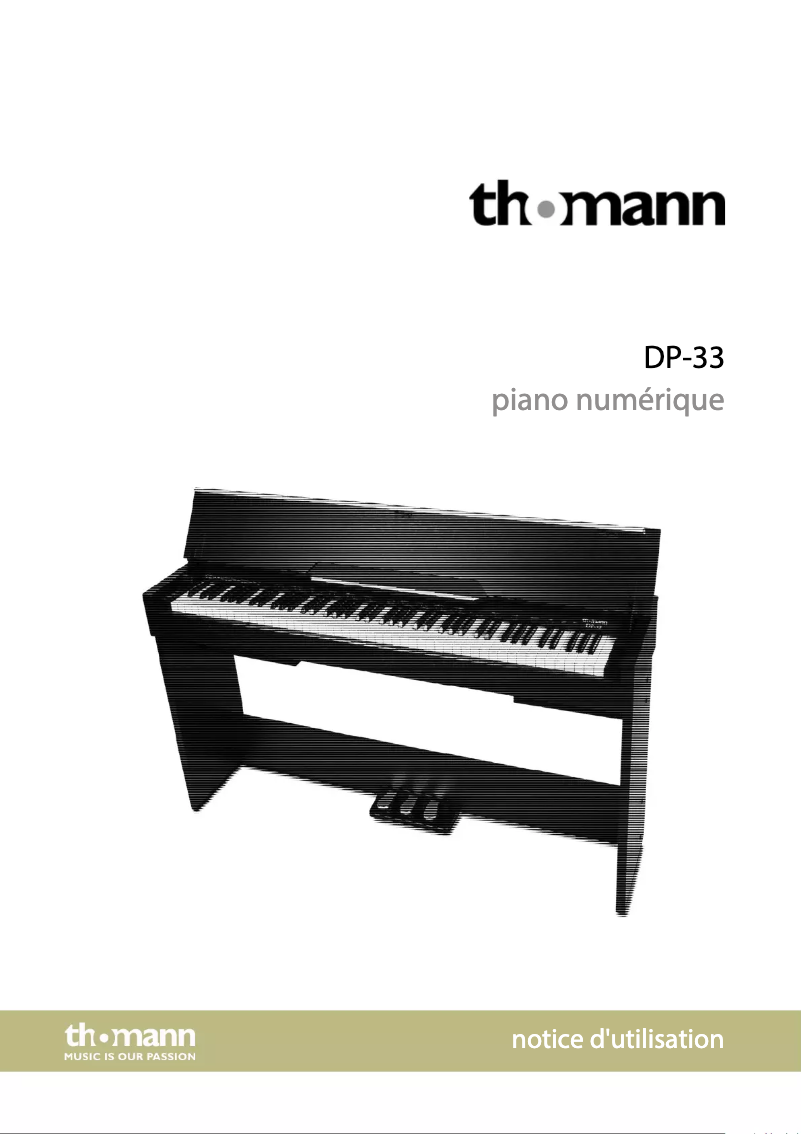 Image de la première page du manuel de l'appareil DP-33