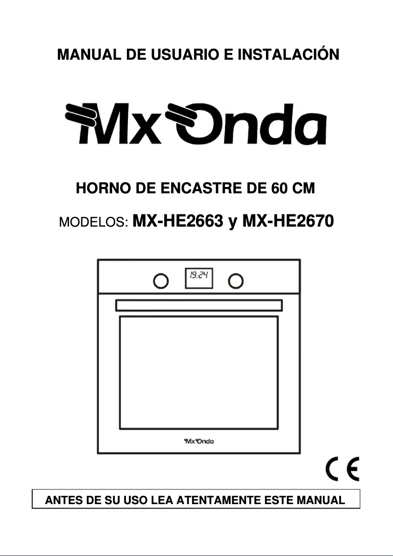 Image de la première page du manuel de l'appareil MX-HE2670