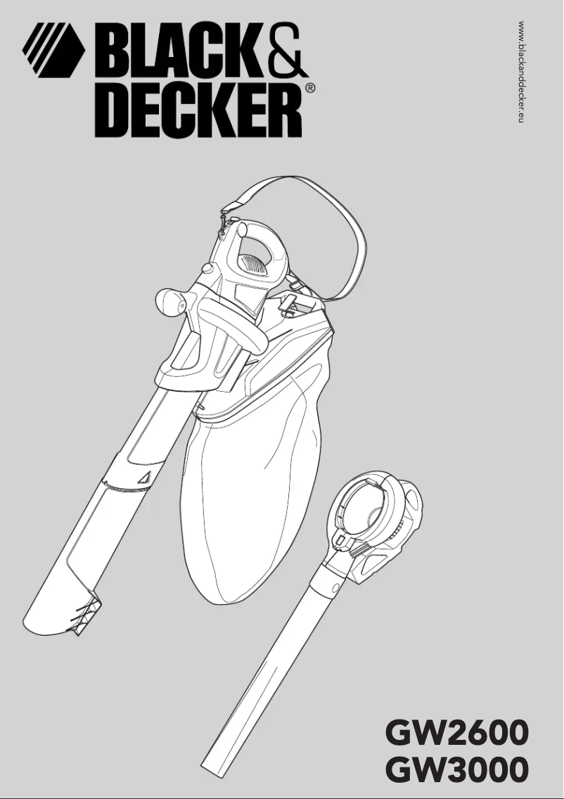 Page 1 de la notice Manuel utilisateur Black & Decker GW2600