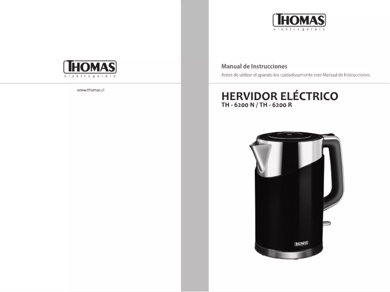 Page n°1 - Manuel utilisateur Thomas TH-6200N
