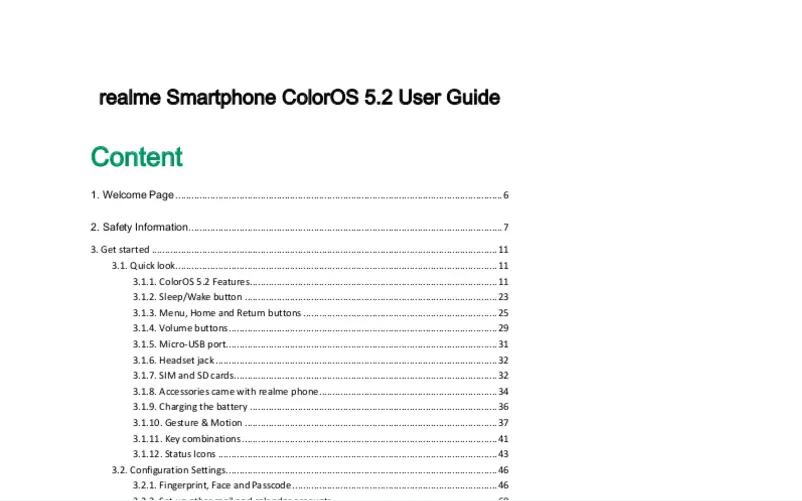 Page n°1 - Manuel utilisateur Realme V13 5G