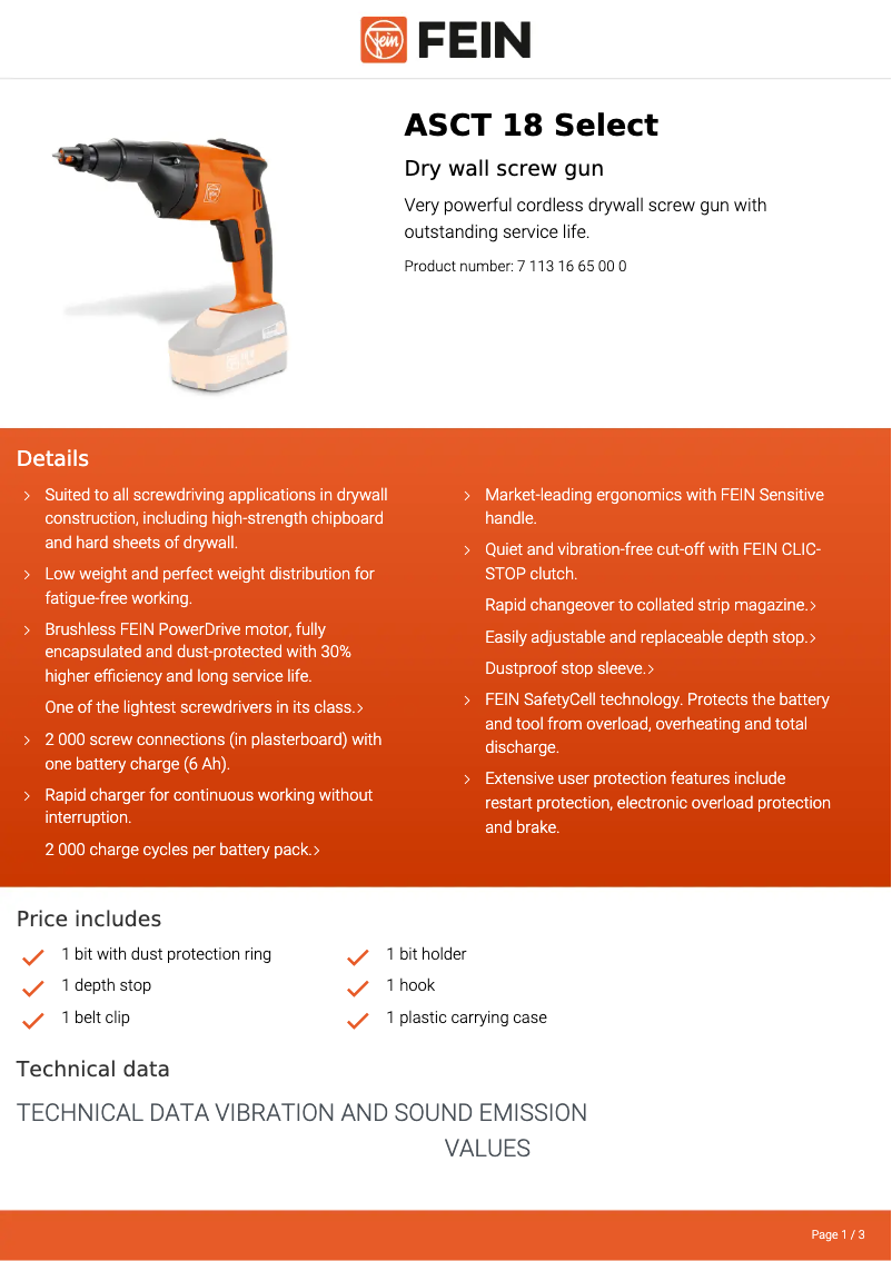 Image de la première page du manuel de l'appareil ASCT 18 Select