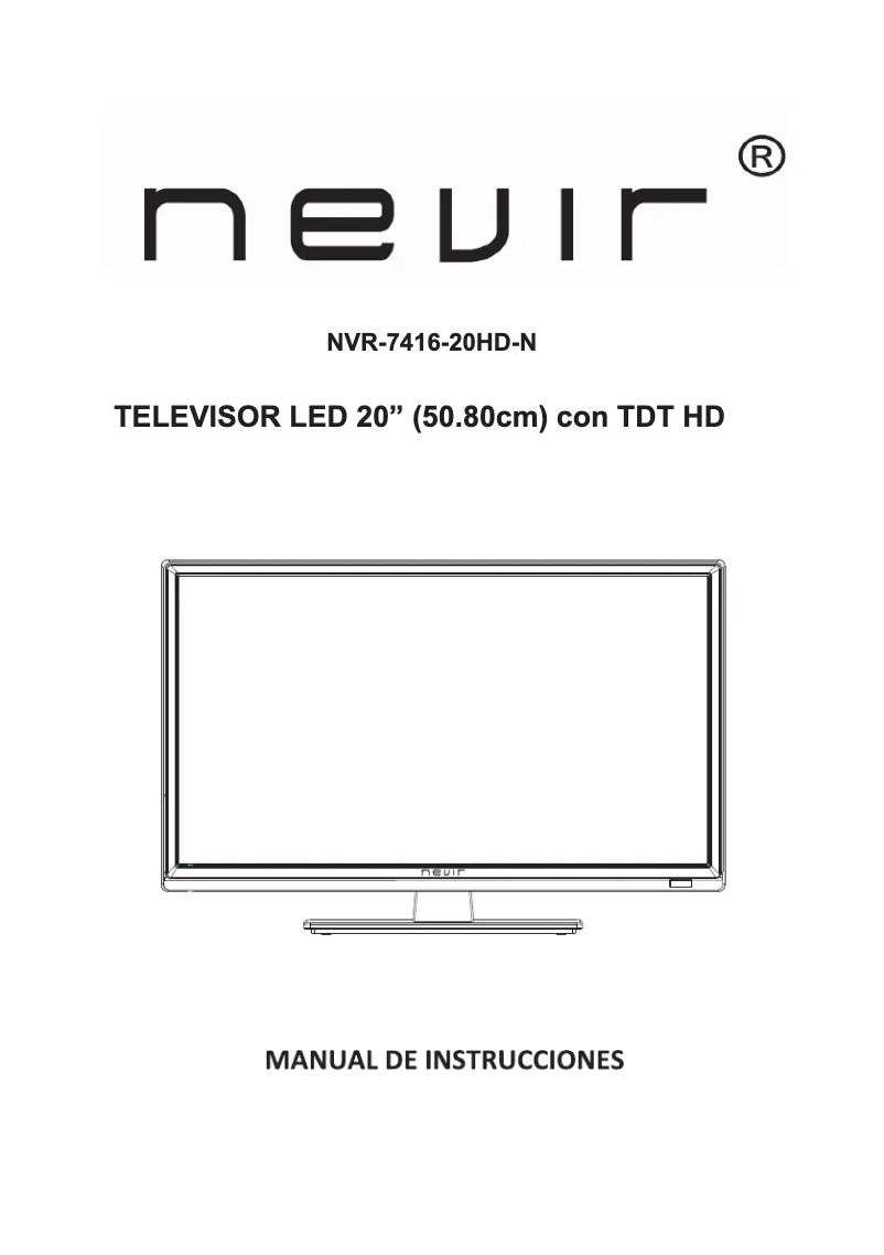 Page n°1 - Manuel utilisateur Nevir NVR-7416-20HD-N