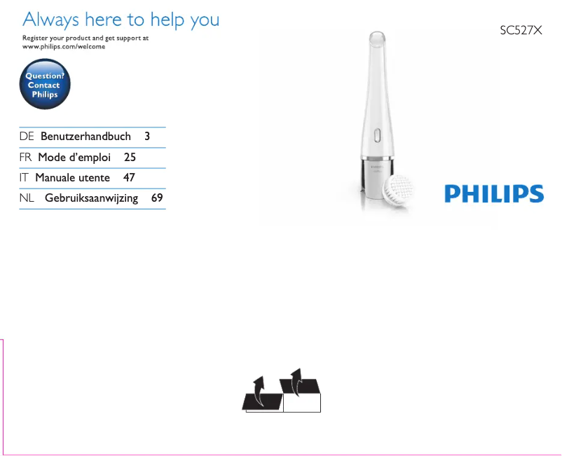 Image de la première page du manuel de l'appareil VisaPure SC5277