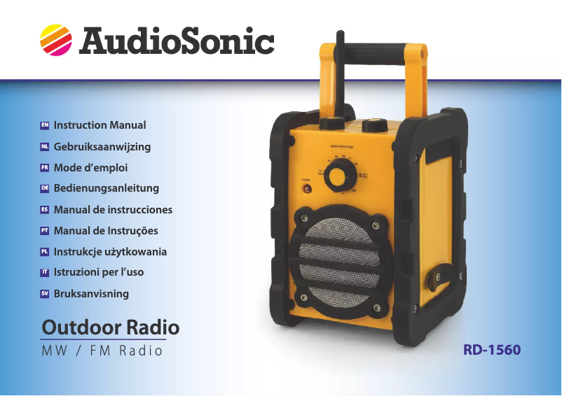 Image de la première page du manuel de l'appareil RD-1560