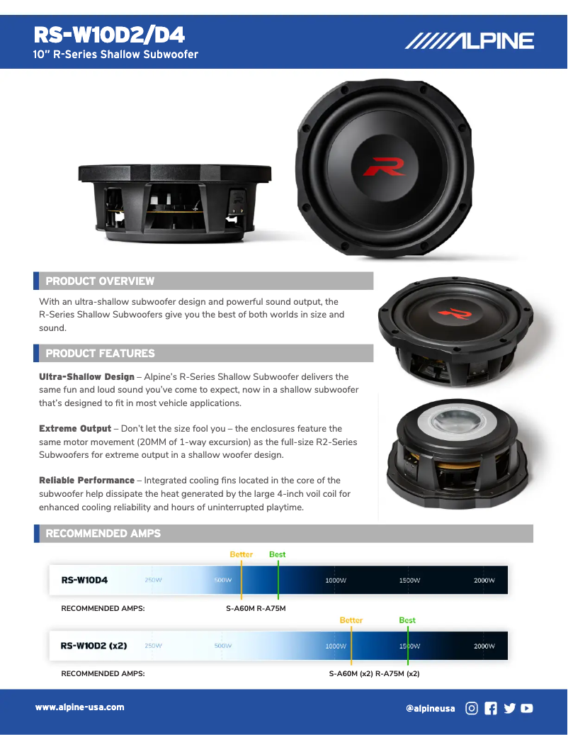 Image de la première page du manuel de l'appareil RS-W10D2