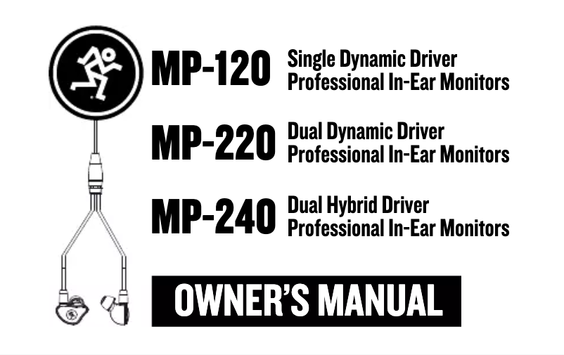 Page 1 de la notice Manuel utilisateur Mackie MP-240