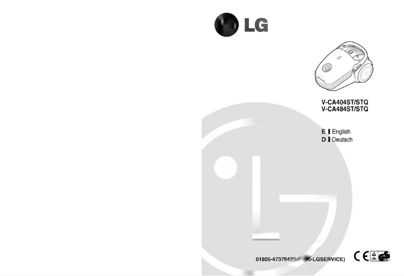 Page 1 de la notice Manuel utilisateur LG V-CA484STI