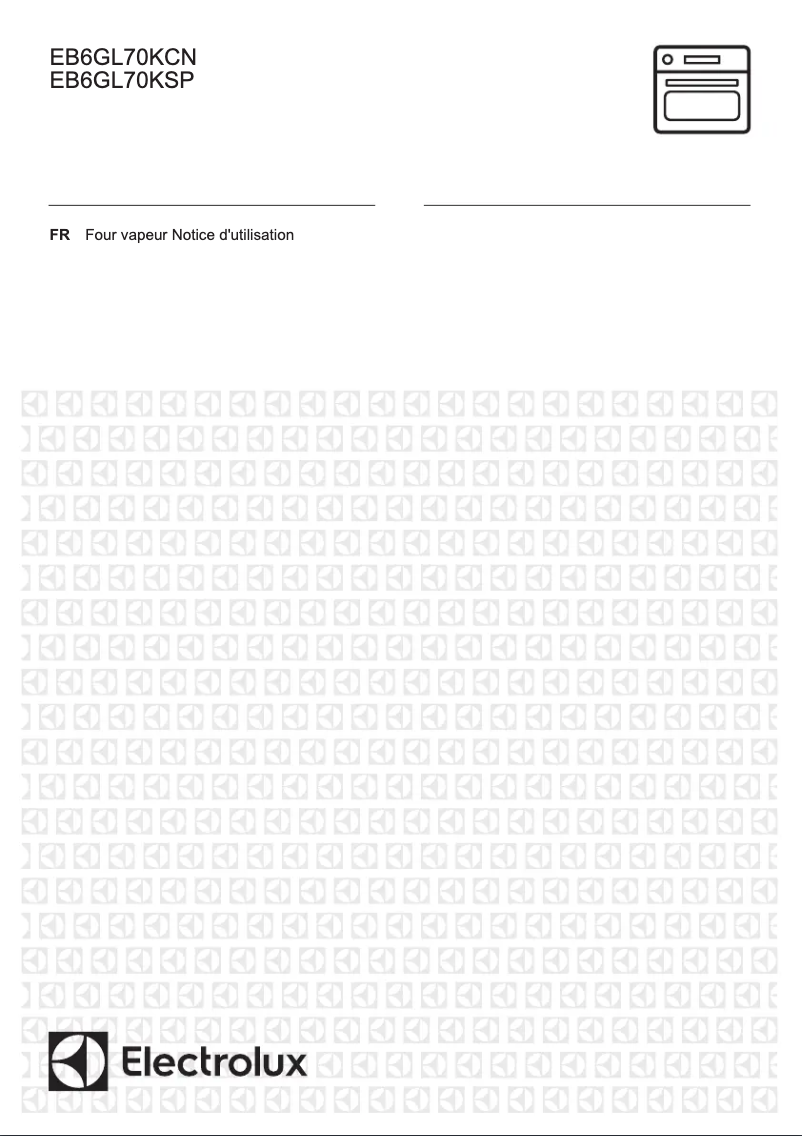 Page 1 de la notice Manuel utilisateur Electrolux EB6GL70KCN