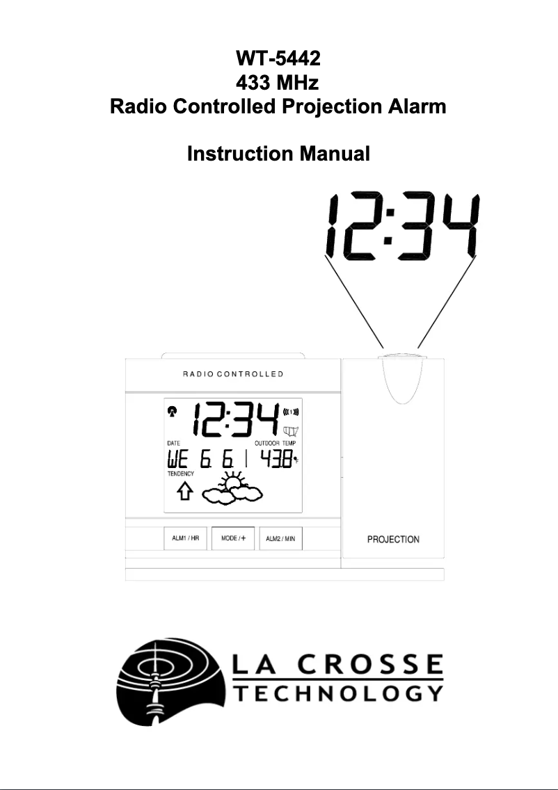 Page 1 de la notice Manuel utilisateur La Crosse Technology WT-5442U