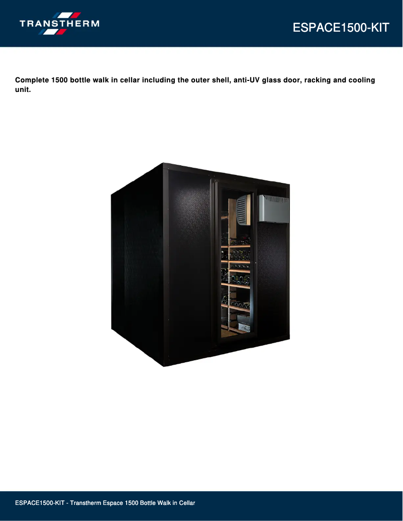 Página 1 del manual Ficha técnica Vintec ESPACE1500-KIT